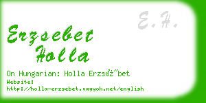 erzsebet holla business card
